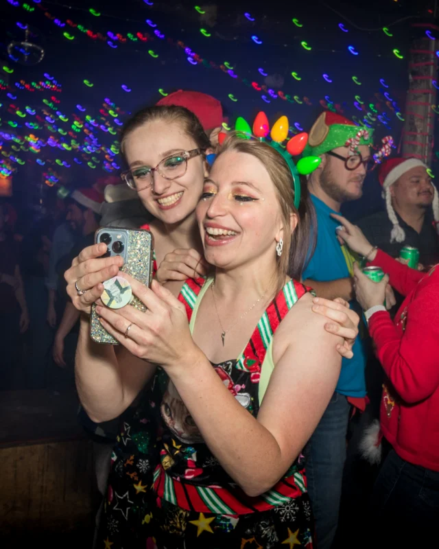 HOT MESS CHRISTMAS PARTY 2022 - The Basement, East Atlanta. Kimber was the DJ. Photo: Grace Kelly/Oh Snap.