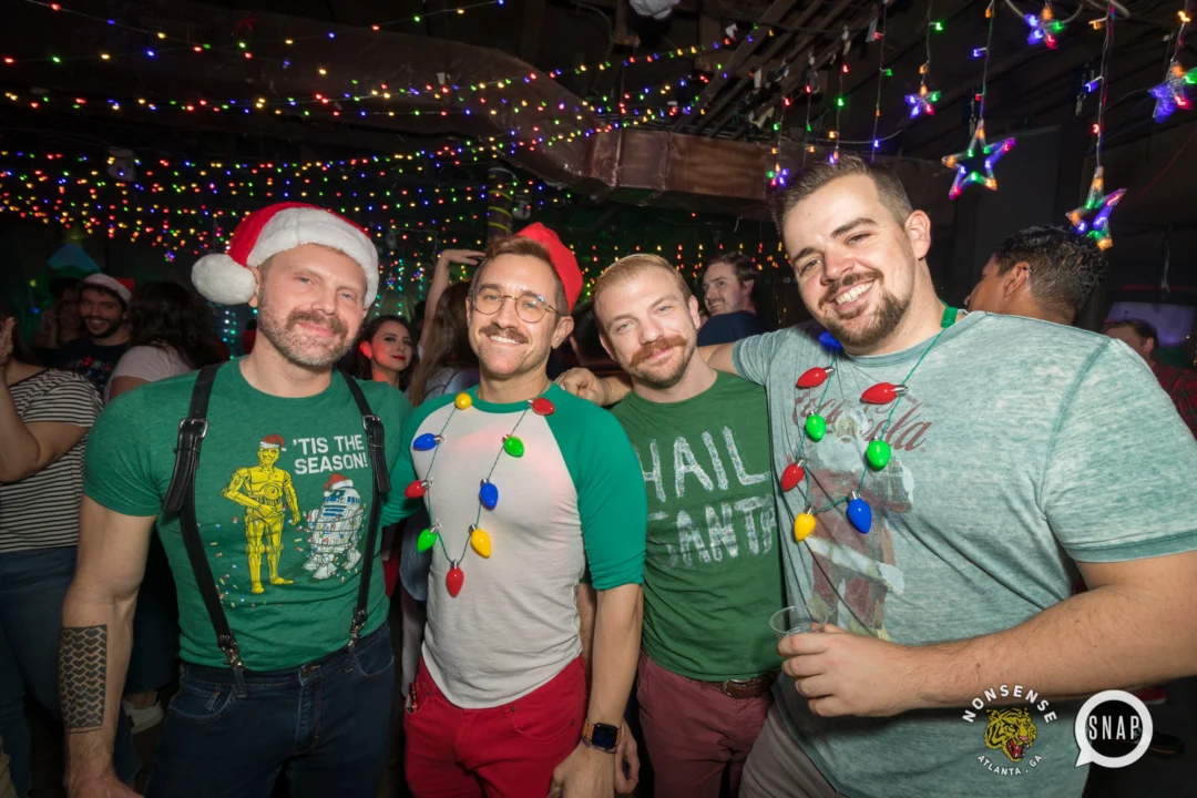 HOT MESS CHRISTMAS PARTY 2022 - The Basement, East Atlanta. Kimber was the DJ. Photo: Grace Kelly/Oh Snap.