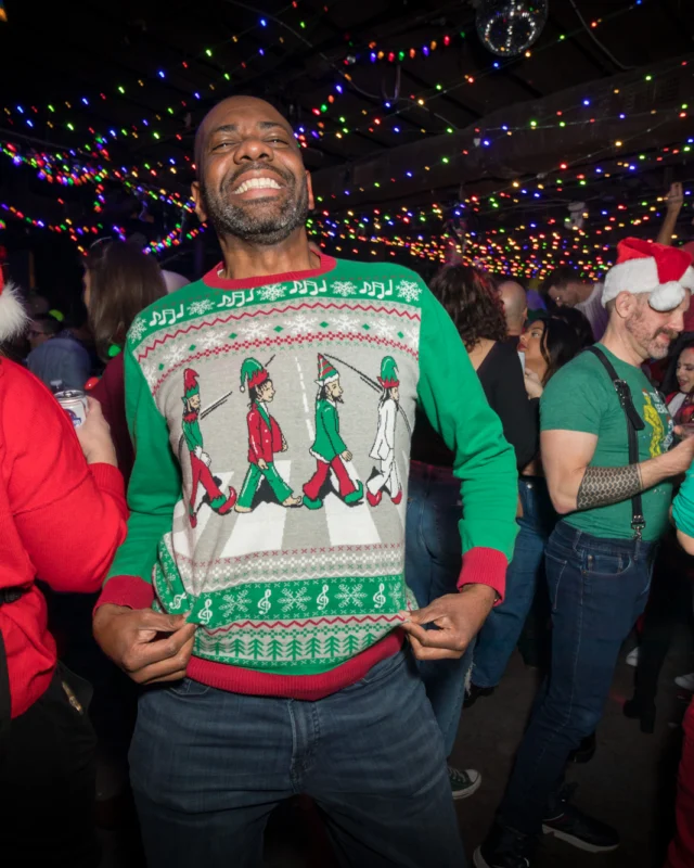 HOT MESS CHRISTMAS PARTY 2022 - The Basement, East Atlanta. Kimber was the DJ. Photo: Grace Kelly/Oh Snap.