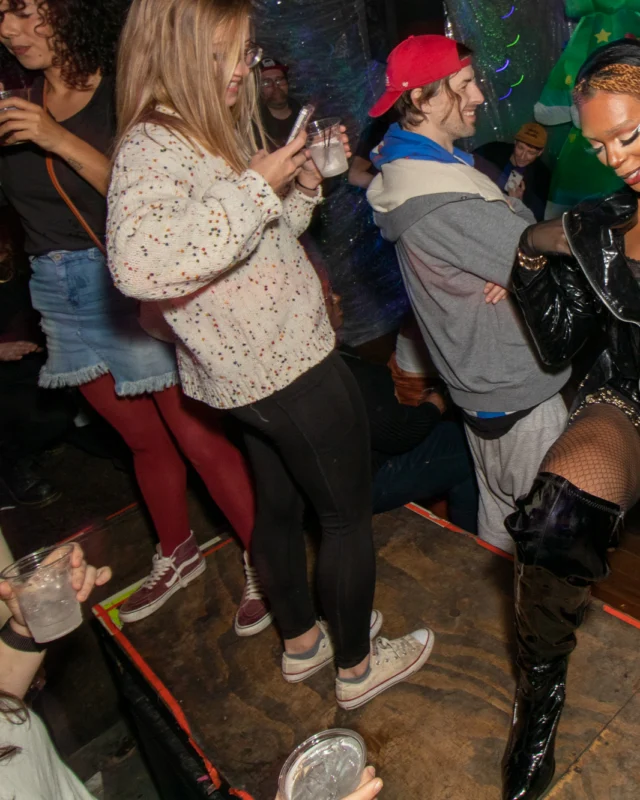 HOT MESS CHRISTMAS PARTY 2022 - The Basement, East Atlanta. Kimber was the DJ. Photo: Grace Kelly/Oh Snap.