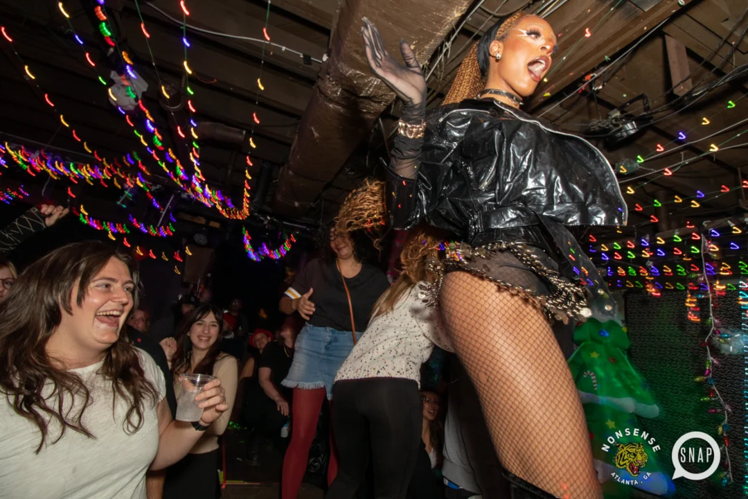 HOT MESS CHRISTMAS PARTY 2022 - The Basement, East Atlanta. Kimber was the DJ. Photo: Grace Kelly/Oh Snap.
