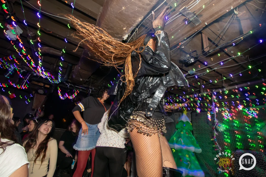 HOT MESS CHRISTMAS PARTY 2022 - The Basement, East Atlanta. Kimber was the DJ. Photo: Grace Kelly/Oh Snap.