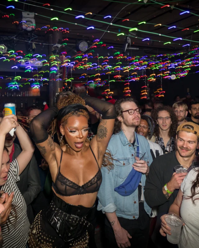 HOT MESS CHRISTMAS PARTY 2022 - The Basement, East Atlanta. Kimber was the DJ. Photo: Grace Kelly/Oh Snap.