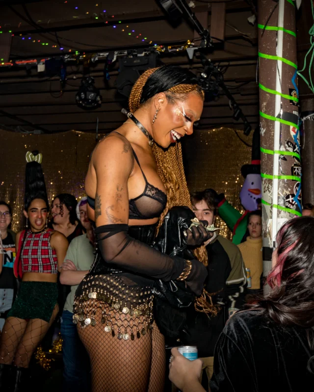 HOT MESS CHRISTMAS PARTY 2022 - The Basement, East Atlanta. Kimber was the DJ. Photo: Grace Kelly/Oh Snap.