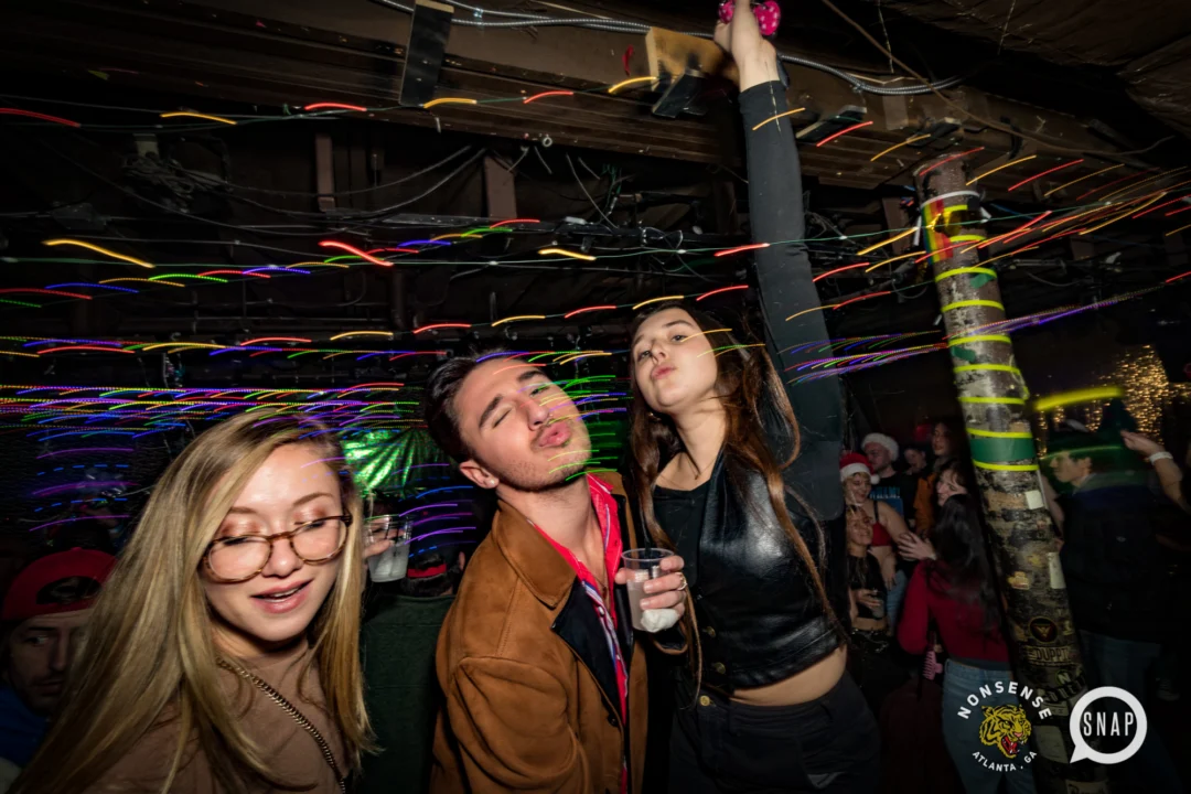 HOT MESS CHRISTMAS PARTY 2022 - The Basement, East Atlanta. Kimber was the DJ. Photo: Grace Kelly/Oh Snap.