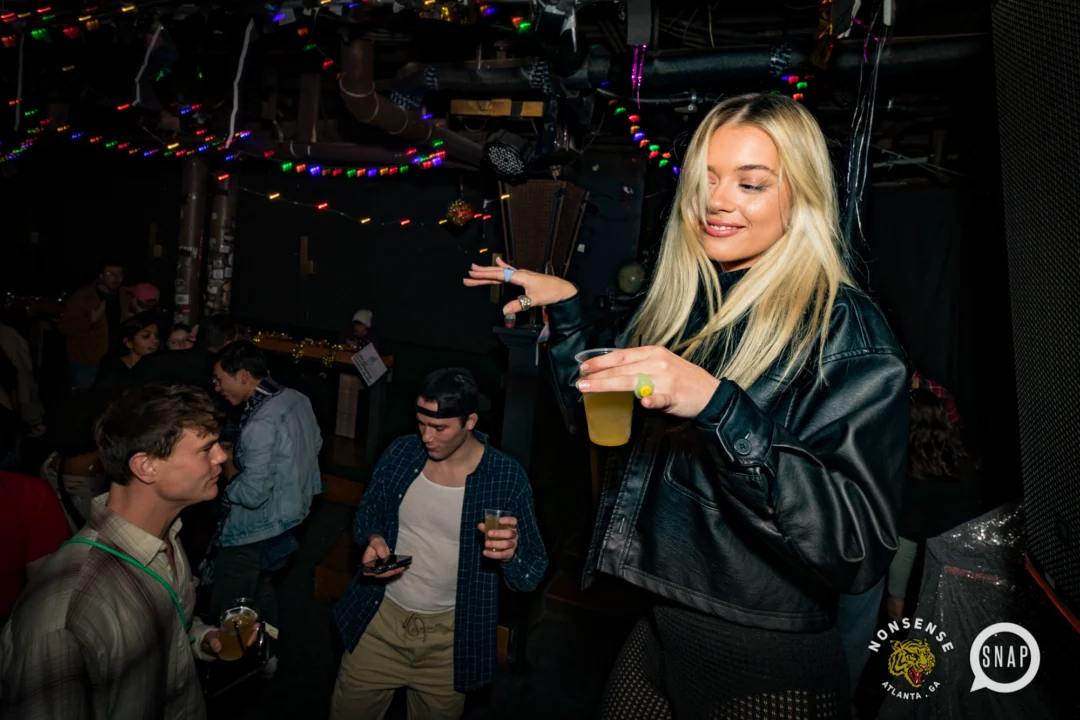 HOT MESS CHRISTMAS PARTY 2022 - The Basement, East Atlanta. Kimber was the DJ. Photo: Grace Kelly/Oh Snap.