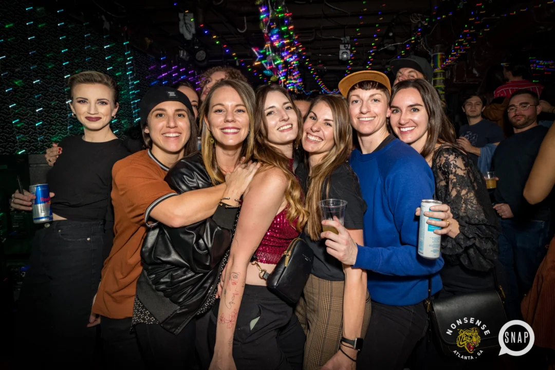 HOT MESS CHRISTMAS PARTY 2022 - The Basement, East Atlanta. Kimber was the DJ. Photo: Grace Kelly/Oh Snap.