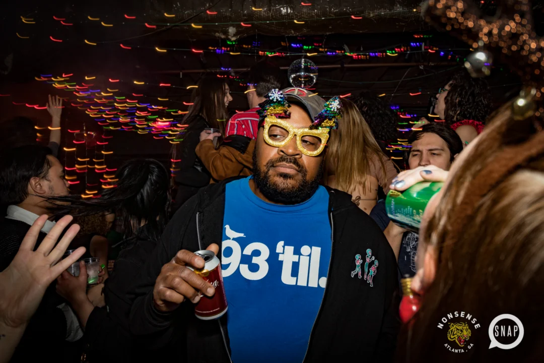 HOT MESS CHRISTMAS PARTY 2022 - The Basement, East Atlanta. Kimber was the DJ. Photo: Grace Kelly/Oh Snap.