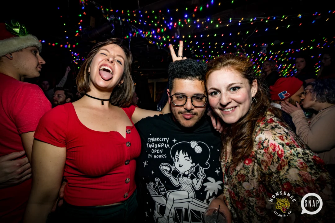 HOT MESS CHRISTMAS PARTY 2022 - The Basement, East Atlanta. Kimber was the DJ. Photo: Grace Kelly/Oh Snap.