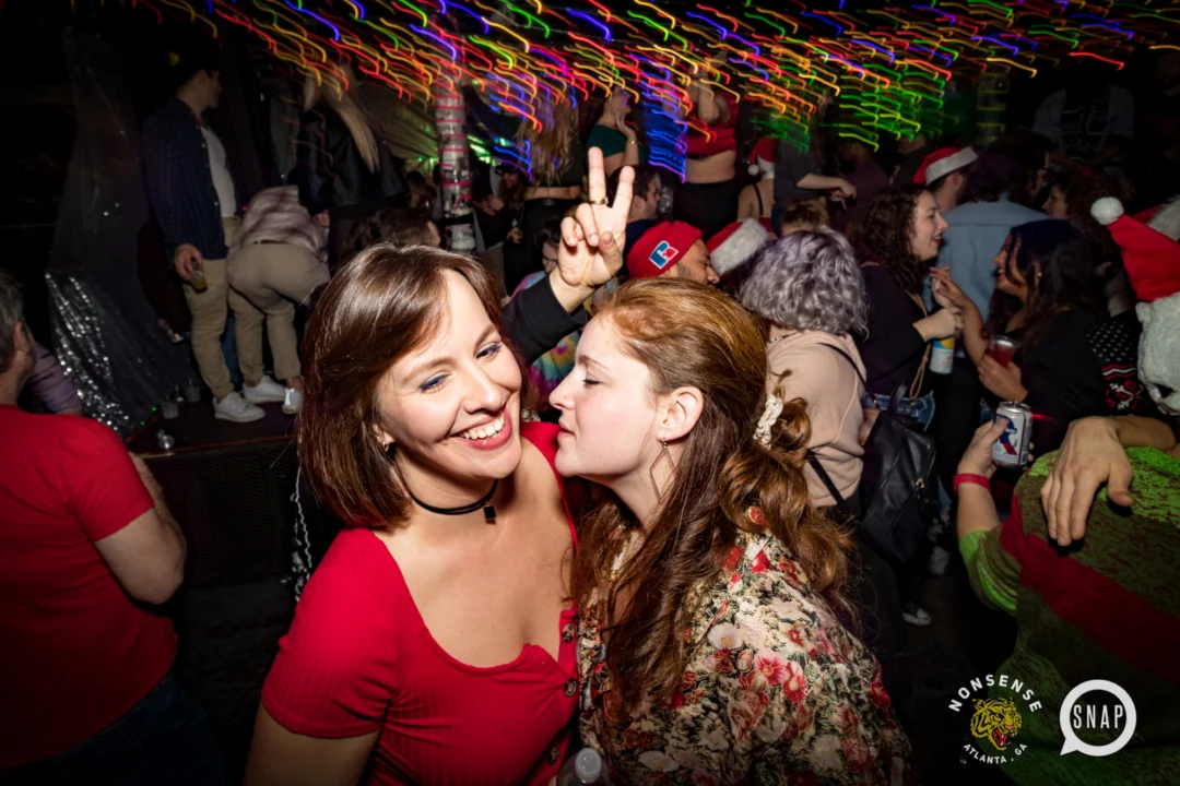 HOT MESS CHRISTMAS PARTY 2022 - The Basement, East Atlanta. Kimber was the DJ. Photo: Grace Kelly/Oh Snap.