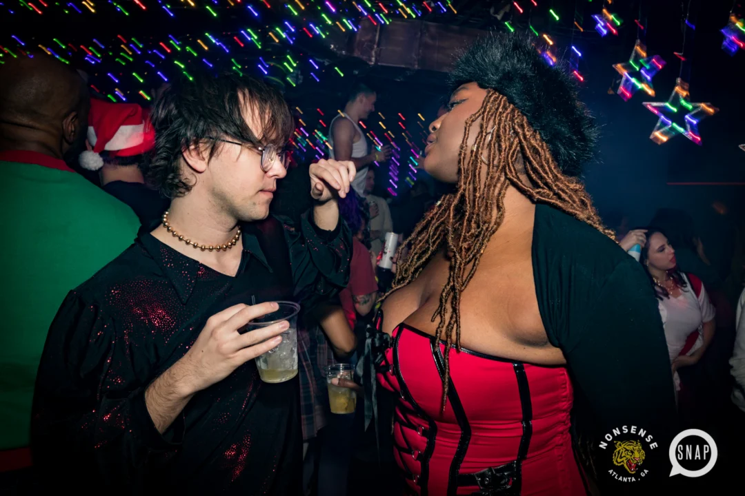 HOT MESS CHRISTMAS PARTY 2022 - The Basement, East Atlanta. Kimber was the DJ. Photo: Grace Kelly/Oh Snap.