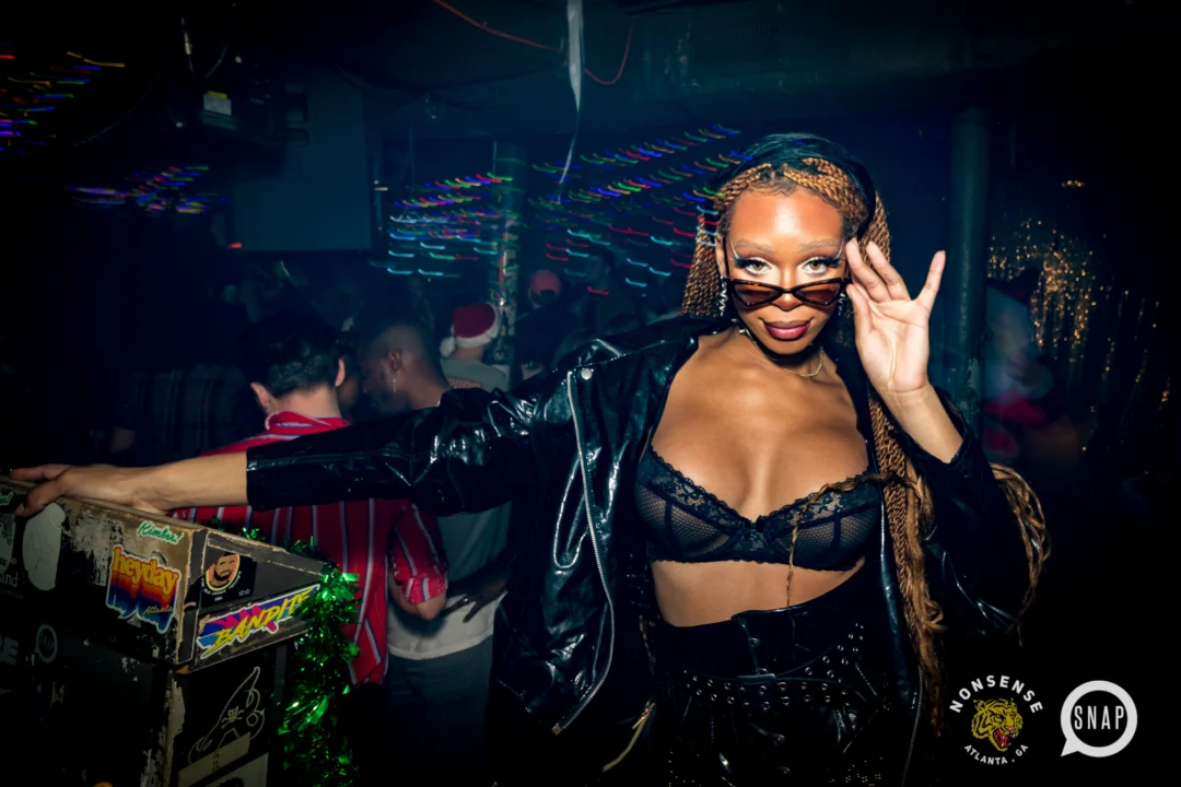 HOT MESS CHRISTMAS PARTY 2022 - The Basement, East Atlanta. Kimber was the DJ. Photo: Grace Kelly/Oh Snap.