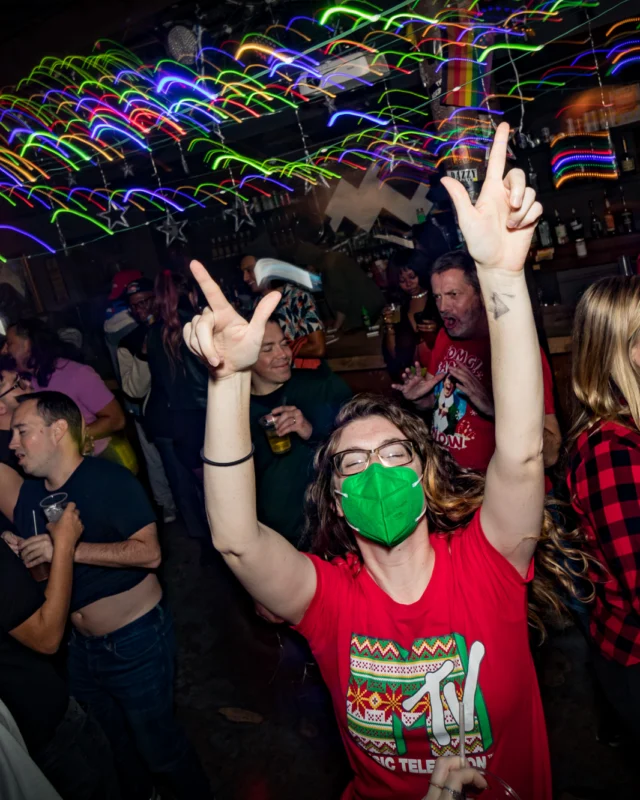 HOT MESS CHRISTMAS PARTY 2022 - The Basement, East Atlanta. Kimber was the DJ. Photo: Grace Kelly/Oh Snap.