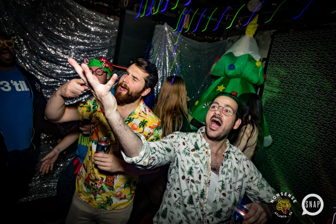 HOT MESS CHRISTMAS PARTY 2022 - The Basement, East Atlanta. Kimber was the DJ. Photo: Grace Kelly/Oh Snap.