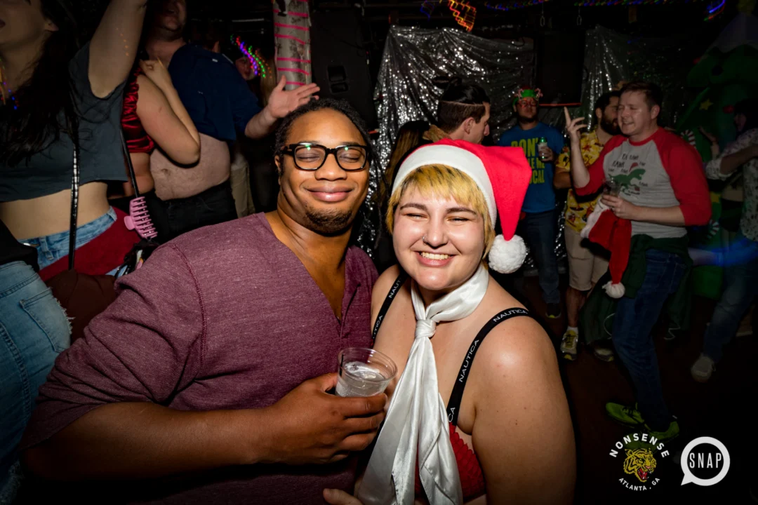 HOT MESS CHRISTMAS PARTY 2022 - The Basement, East Atlanta. Kimber was the DJ. Photo: Grace Kelly/Oh Snap.