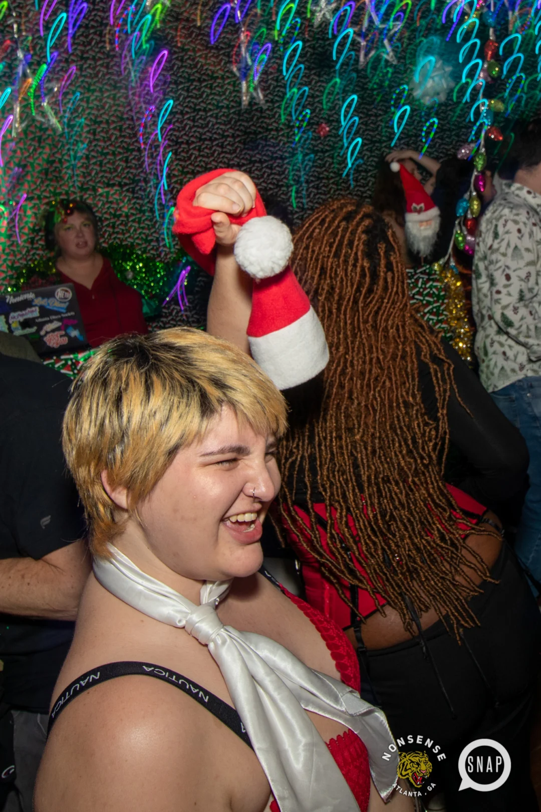 HOT MESS CHRISTMAS PARTY 2022 - The Basement, East Atlanta. Kimber was the DJ. Photo: Grace Kelly/Oh Snap.