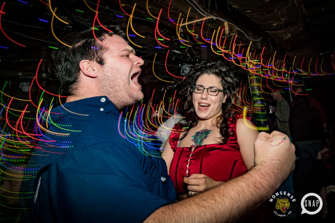 HOT MESS CHRISTMAS PARTY 2022 - The Basement, East Atlanta. Kimber was the DJ. Photo: Grace Kelly/Oh Snap.