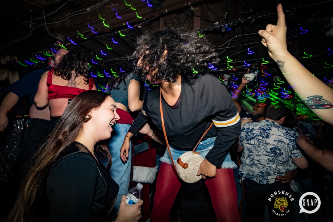 HOT MESS CHRISTMAS PARTY 2022 - The Basement, East Atlanta. Kimber was the DJ. Photo: Grace Kelly/Oh Snap.
