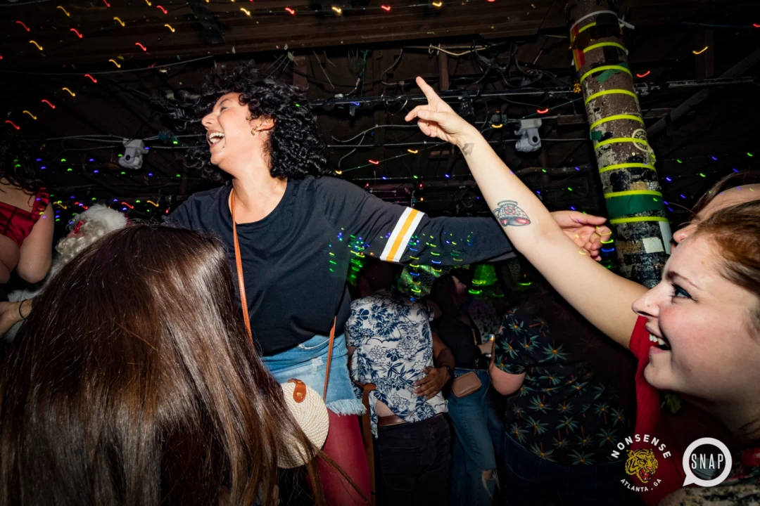 HOT MESS CHRISTMAS PARTY 2022 - The Basement, East Atlanta. Kimber was the DJ. Photo: Grace Kelly/Oh Snap.