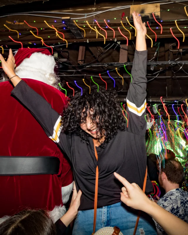 HOT MESS CHRISTMAS PARTY 2022 - The Basement, East Atlanta. Kimber was the DJ. Photo: Grace Kelly/Oh Snap.