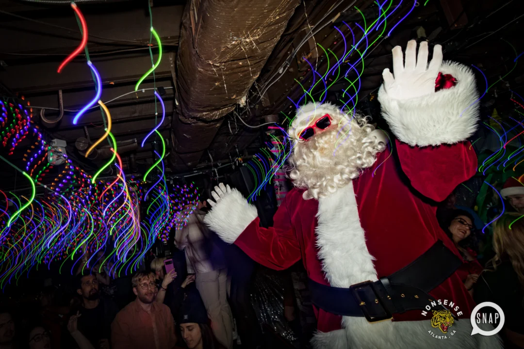HOT MESS CHRISTMAS PARTY 2022 - The Basement, East Atlanta. Kimber was the DJ. Photo: Grace Kelly/Oh Snap.