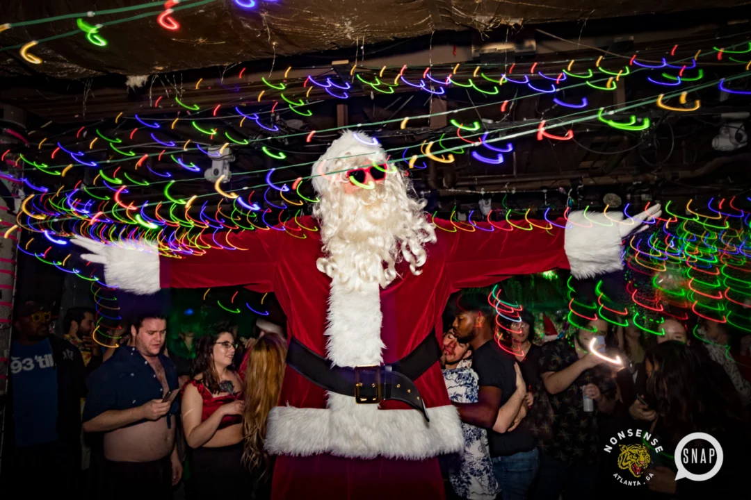 HOT MESS CHRISTMAS PARTY 2022 - The Basement, East Atlanta. Kimber was the DJ. Photo: Grace Kelly/Oh Snap.
