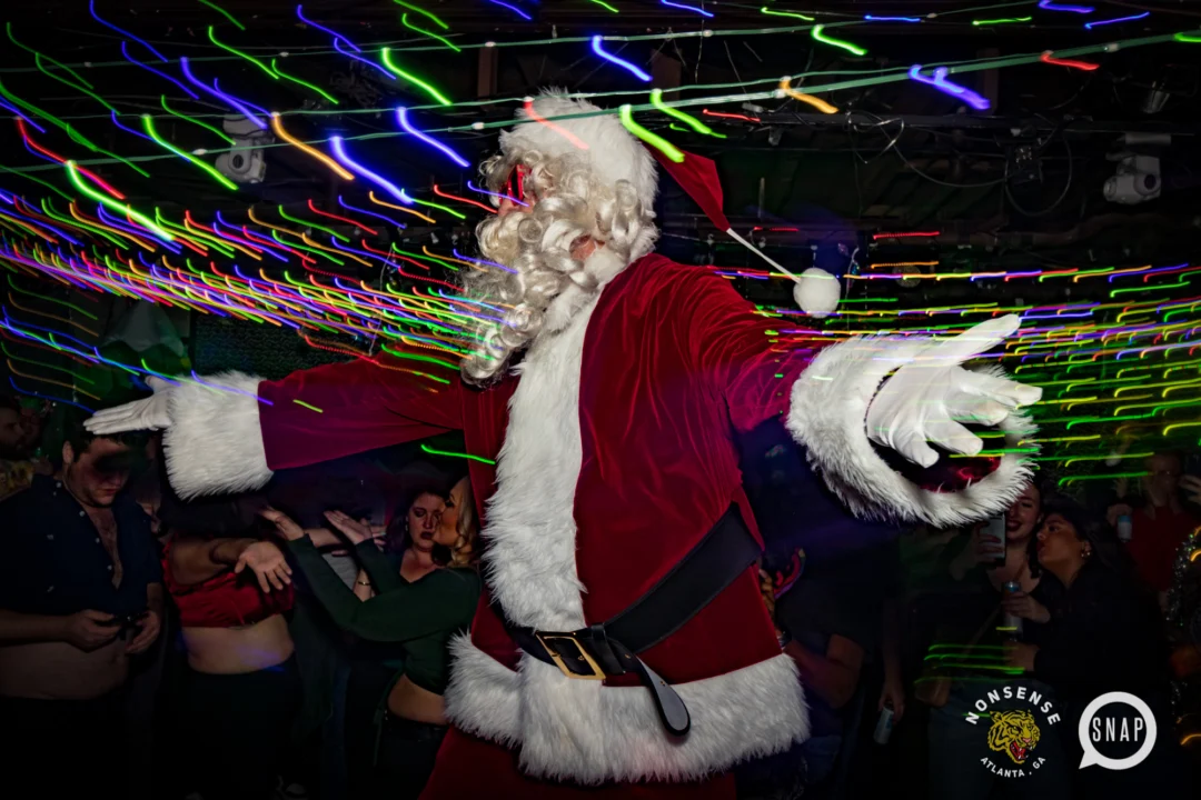 HOT MESS CHRISTMAS PARTY 2022 - The Basement, East Atlanta. Kimber was the DJ. Photo: Grace Kelly/Oh Snap.