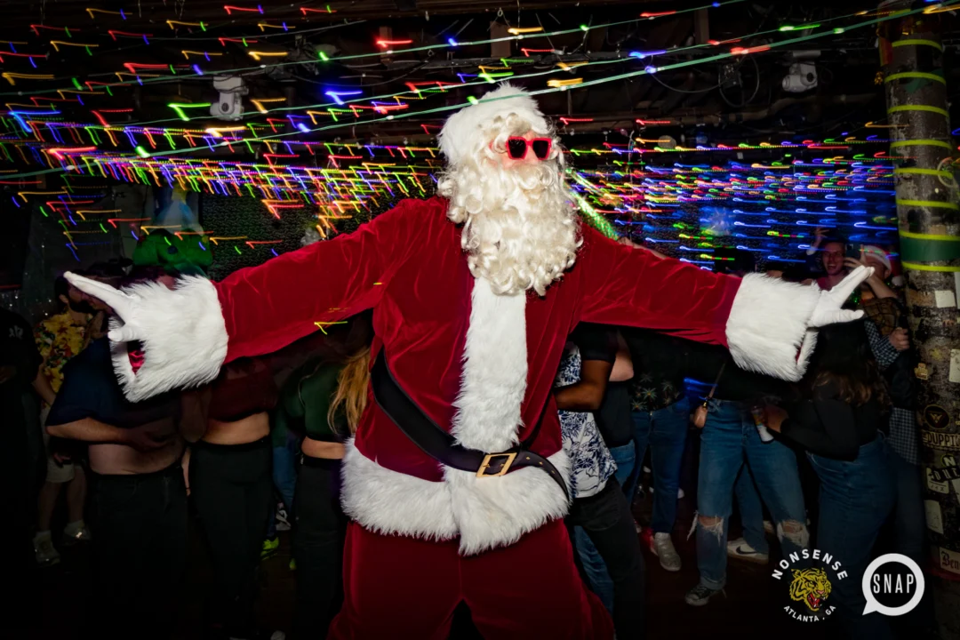 HOT MESS CHRISTMAS PARTY 2022 - The Basement, East Atlanta. Kimber was the DJ. Photo: Grace Kelly/Oh Snap.