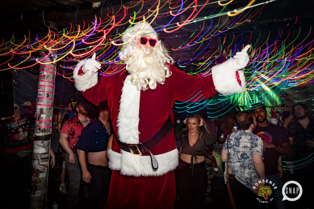 HOT MESS CHRISTMAS PARTY 2022 - The Basement, East Atlanta. Kimber was the DJ. Photo: Grace Kelly/Oh Snap.
