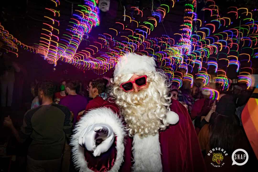 HOT MESS CHRISTMAS PARTY 2022 - The Basement, East Atlanta. Kimber was the DJ. Photo: Grace Kelly/Oh Snap.