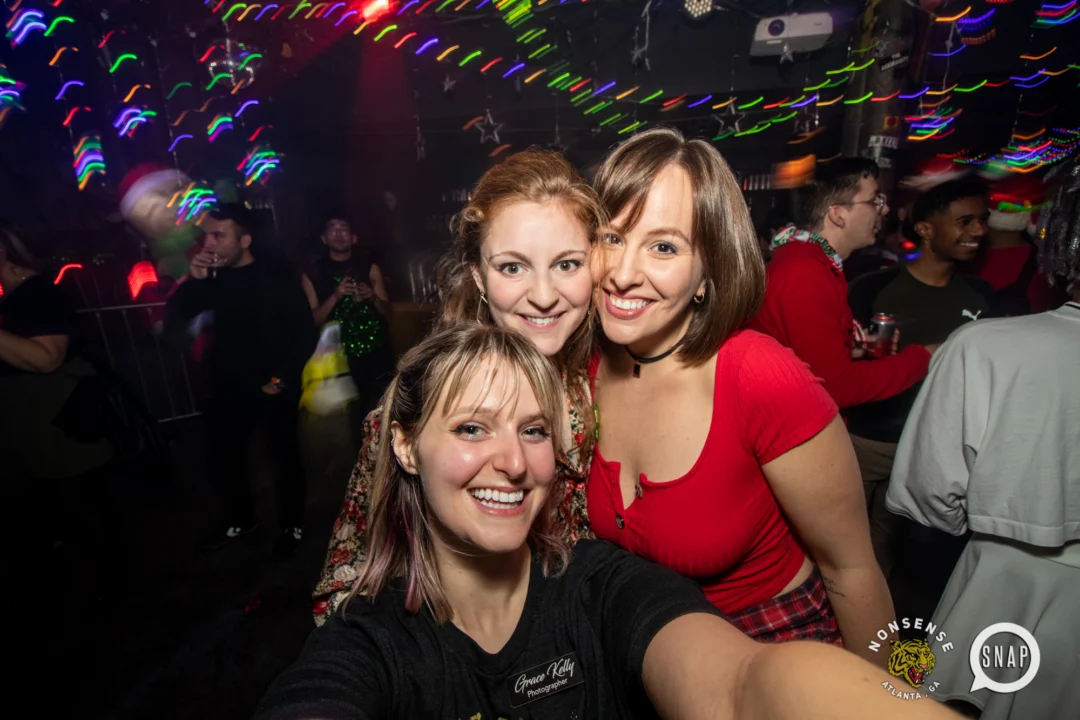 HOT MESS CHRISTMAS PARTY 2022 - The Basement, East Atlanta. Kimber was the DJ. Photo: Grace Kelly/Oh Snap.