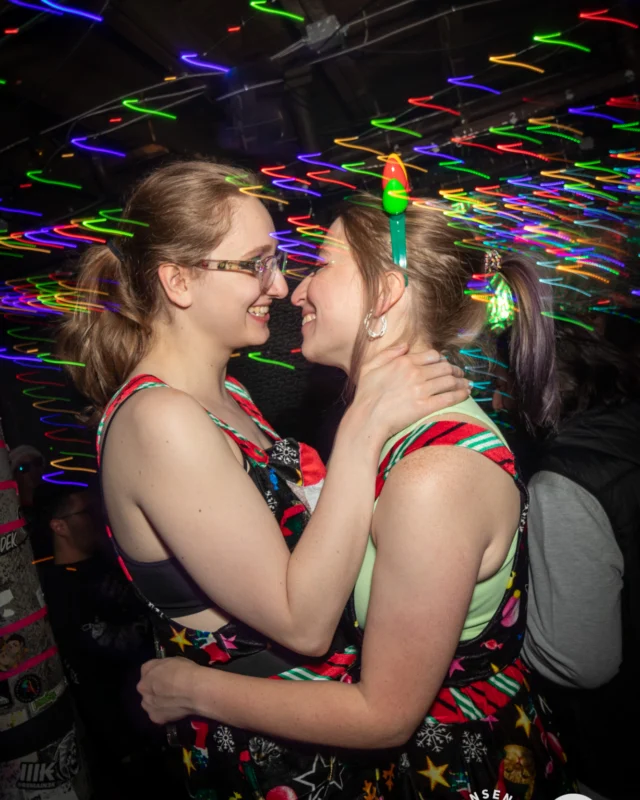 HOT MESS CHRISTMAS PARTY 2022 - The Basement, East Atlanta. Kimber was the DJ. Photo: Grace Kelly/Oh Snap.