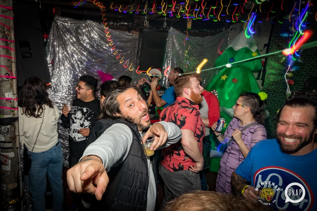 HOT MESS CHRISTMAS PARTY 2022 - The Basement, East Atlanta. Kimber was the DJ. Photo: Grace Kelly/Oh Snap.