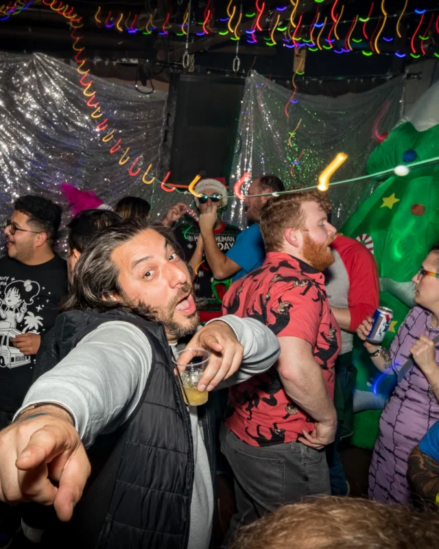 HOT MESS CHRISTMAS PARTY 2022 - The Basement, East Atlanta. Kimber was the DJ. Photo: Grace Kelly/Oh Snap.