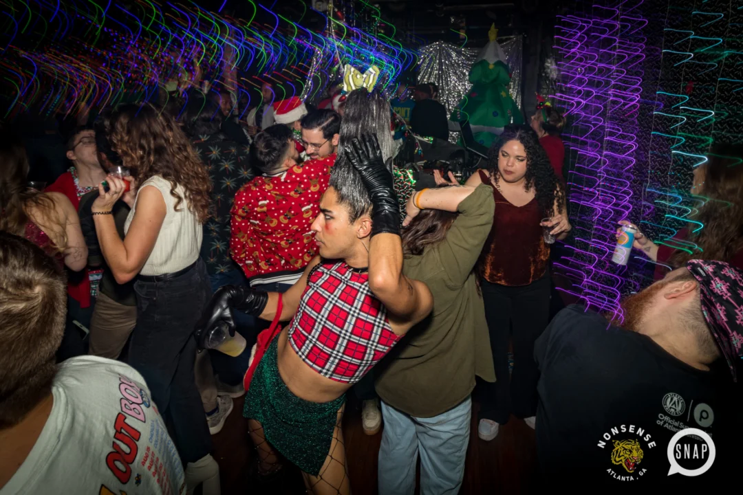 HOT MESS CHRISTMAS PARTY 2022 - The Basement, East Atlanta. Kimber was the DJ. Photo: Grace Kelly/Oh Snap.
