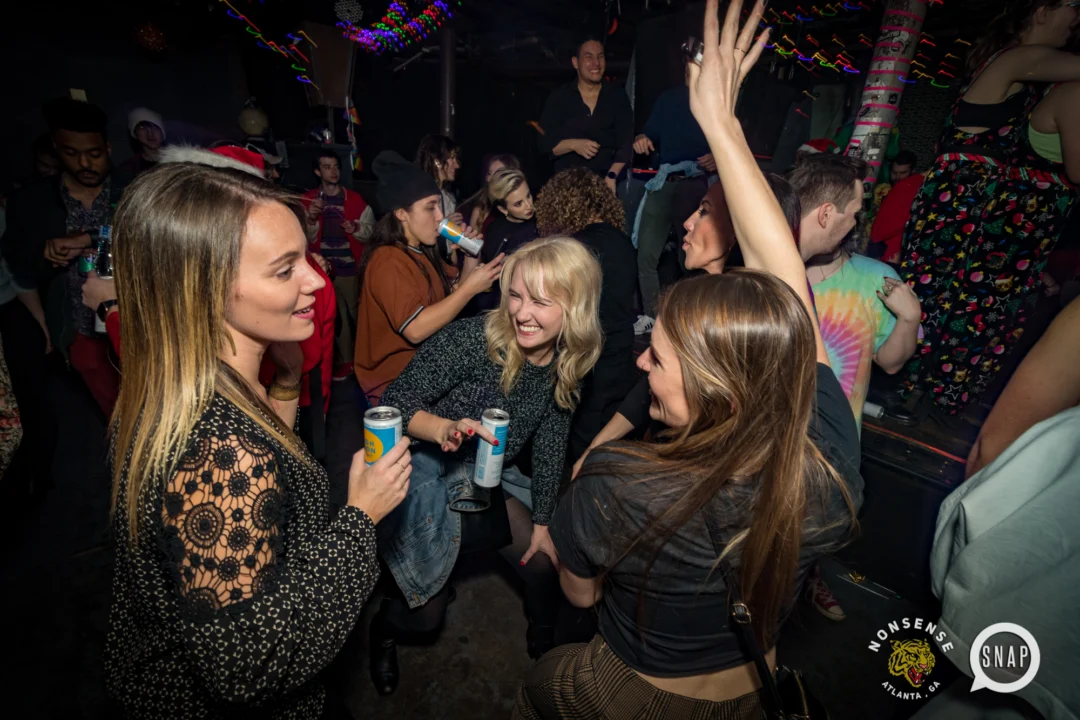 HOT MESS CHRISTMAS PARTY 2022 - The Basement, East Atlanta. Kimber was the DJ. Photo: Grace Kelly/Oh Snap.
