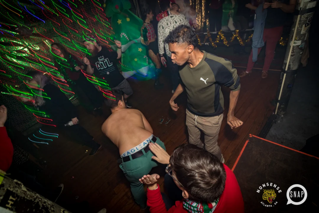 HOT MESS CHRISTMAS PARTY 2022 - The Basement, East Atlanta. Kimber was the DJ. Photo: Grace Kelly/Oh Snap.