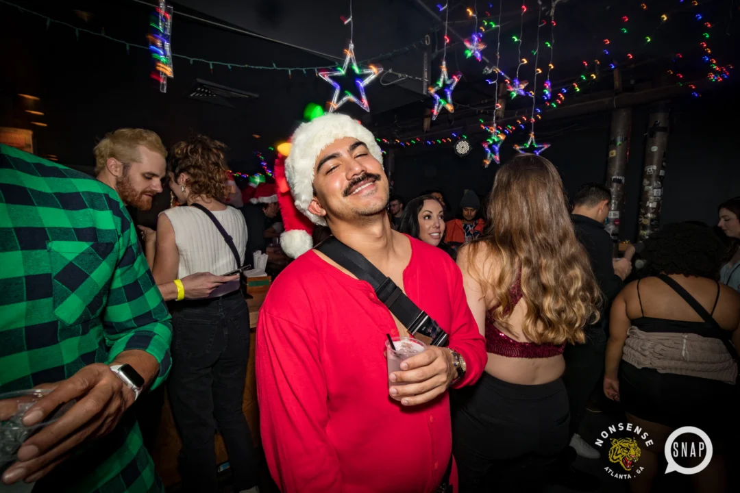 HOT MESS CHRISTMAS PARTY 2022 - The Basement, East Atlanta. Kimber was the DJ. Photo: Grace Kelly/Oh Snap.