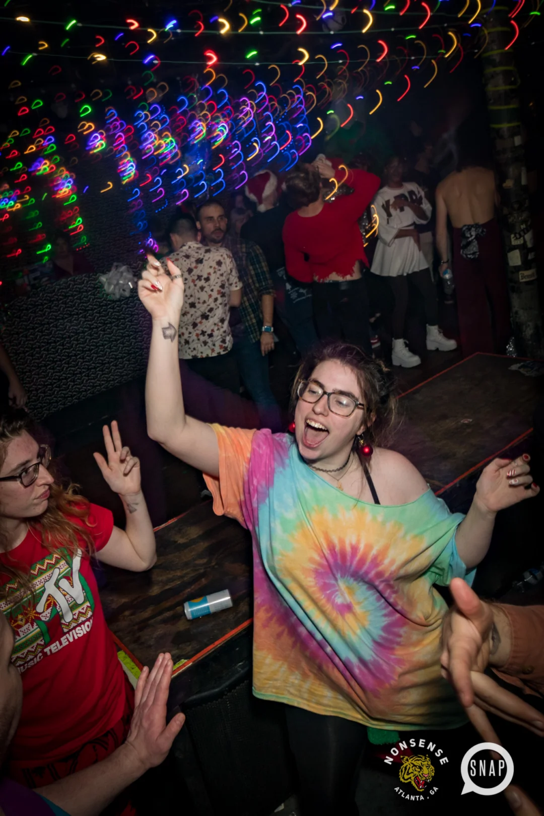 HOT MESS CHRISTMAS PARTY 2022 - The Basement, East Atlanta. Kimber was the DJ. Photo: Grace Kelly/Oh Snap.