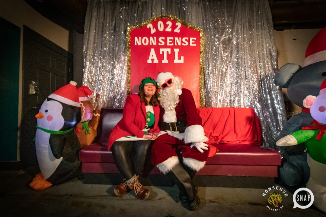 HOT MESS CHRISTMAS PARTY 2022 - The Basement, East Atlanta. Kimber was the DJ. Photo: Grace Kelly/Oh Snap.