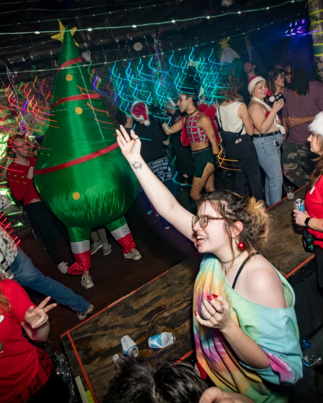 HOT MESS CHRISTMAS PARTY 2022 - The Basement, East Atlanta. Kimber was the DJ. Photo: Grace Kelly/Oh Snap.