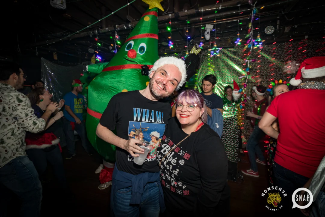 HOT MESS CHRISTMAS PARTY 2022 - The Basement, East Atlanta. Kimber was the DJ. Photo: Grace Kelly/Oh Snap.