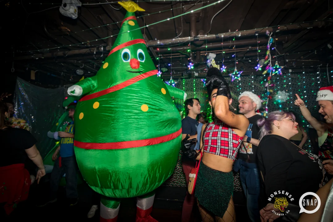 HOT MESS CHRISTMAS PARTY 2022 - The Basement, East Atlanta. Kimber was the DJ. Photo: Grace Kelly/Oh Snap.
