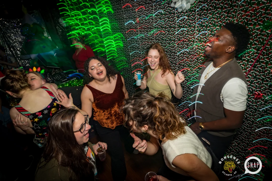 HOT MESS CHRISTMAS PARTY 2022 - The Basement, East Atlanta. Kimber was the DJ. Photo: Grace Kelly/Oh Snap.
