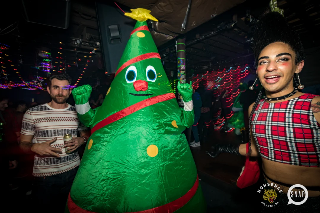 HOT MESS CHRISTMAS PARTY 2022 - The Basement, East Atlanta. Kimber was the DJ. Photo: Grace Kelly/Oh Snap.