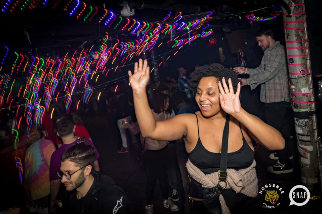 HOT MESS CHRISTMAS PARTY 2022 - The Basement, East Atlanta. Kimber was the DJ. Photo: Grace Kelly/Oh Snap.
