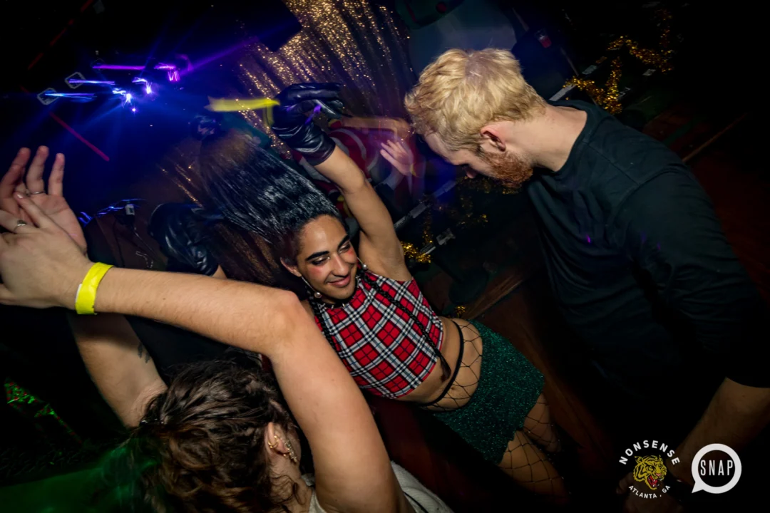 HOT MESS CHRISTMAS PARTY 2022 - The Basement, East Atlanta. Kimber was the DJ. Photo: Grace Kelly/Oh Snap.