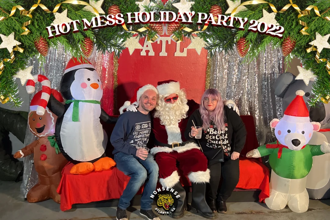 HOT MESS CHRISTMAS PARTY 2022 - Featuring SANTA! A Nonsense ATL event! Photo: Grumpy Elf!