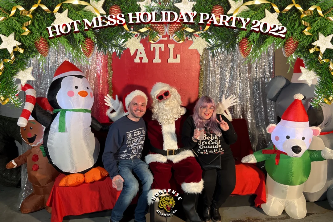 HOT MESS CHRISTMAS PARTY 2022 - Featuring SANTA! A Nonsense ATL event! Photo: Grumpy Elf!