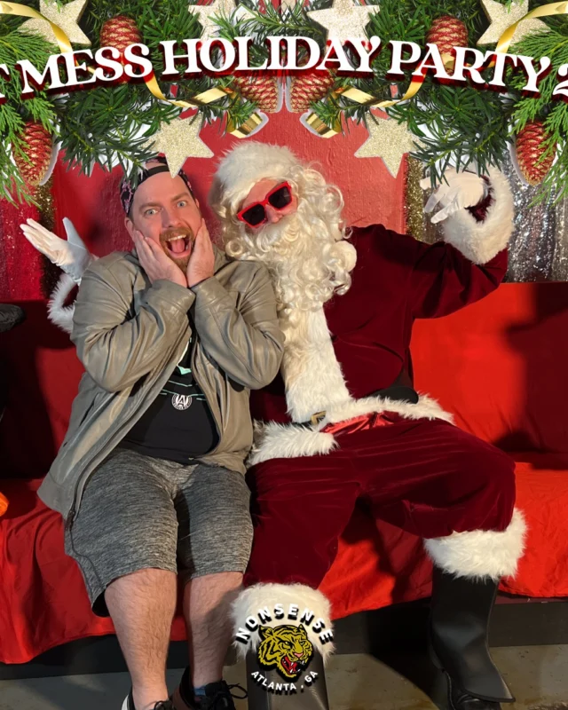 HOT MESS CHRISTMAS PARTY 2022 - Featuring SANTA! A Nonsense ATL event! Photo: Grumpy Elf!